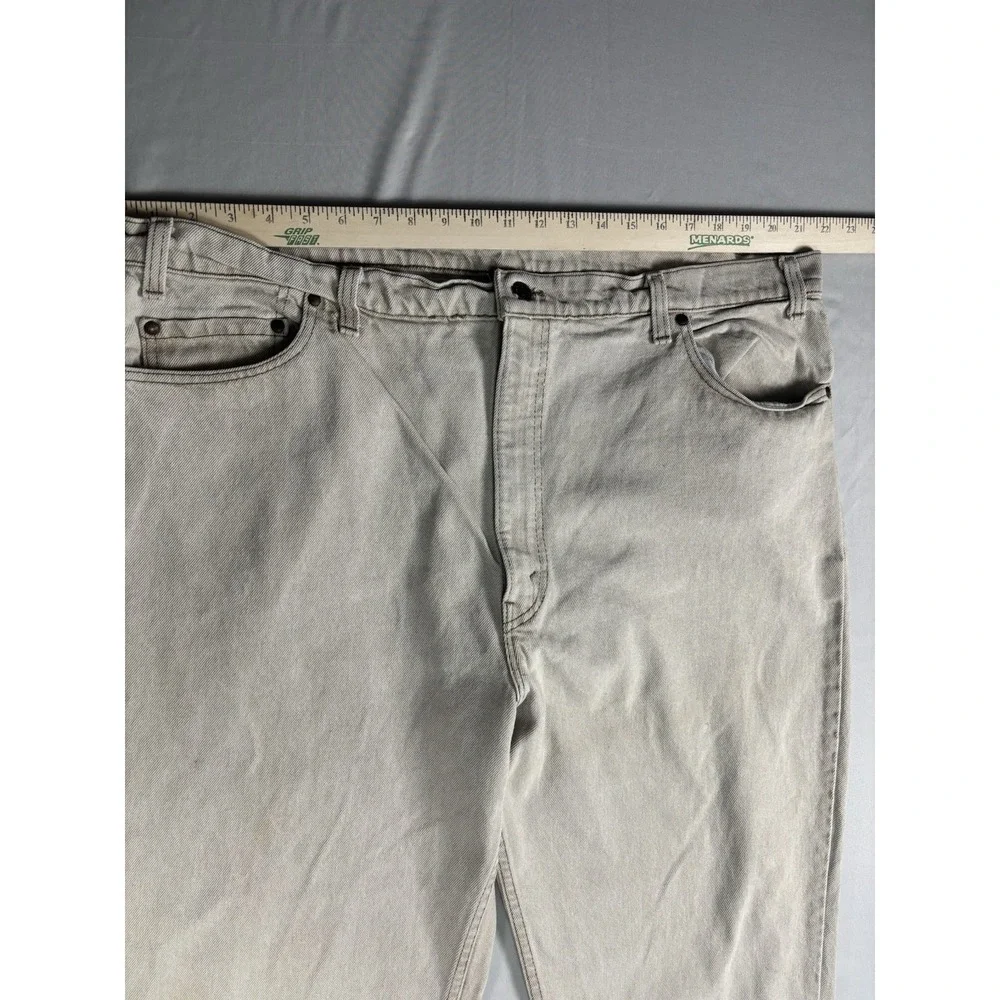 Vintage Levis 540 Mens 46x32 Beige USA Made Brown Tab Relaxed Fit Jeans